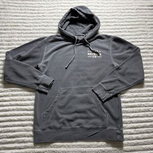 Independent Trading Company Men's Gray Pullover Hoodie Graphic Print Size S